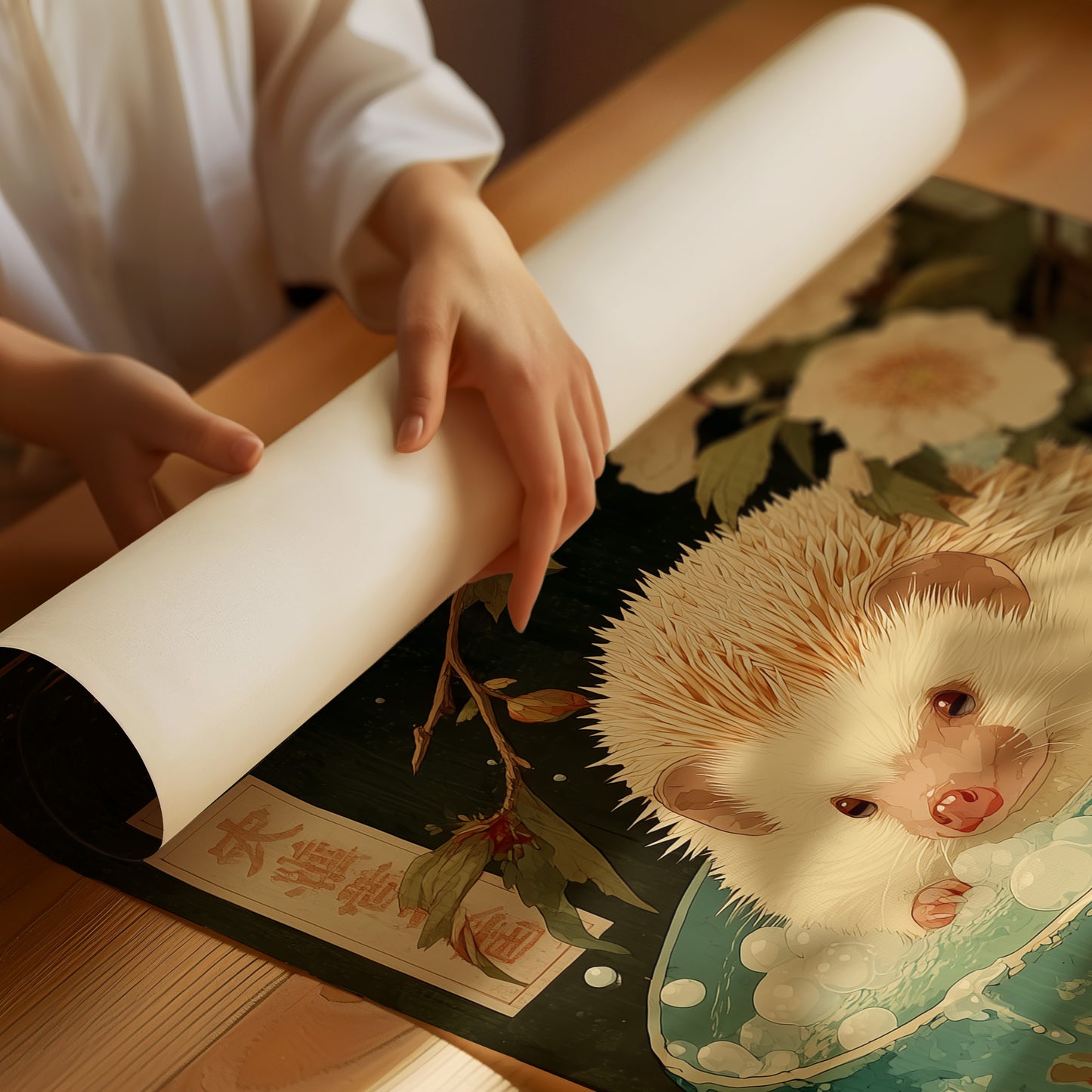 Hedgehog's Cherry Blossom Tea Party