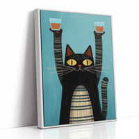 Feline Festivities: A Toast to Mischief