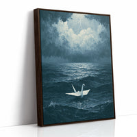 Crane Adrift in Silence