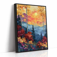 Autumn Aspens, Sunset Over Blue Peaks
