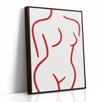 Crimson Lines Dance With Grace