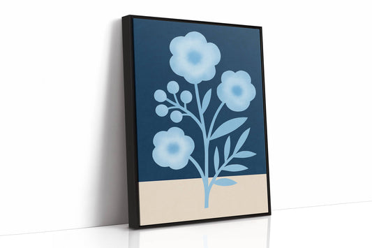 Midnight Garden Blooms In Blue