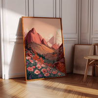 Mountains Embrace Their Floral Veil