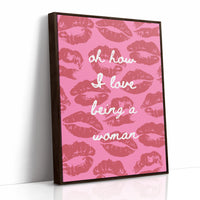 Pink Kisses Paint Sweet Messages