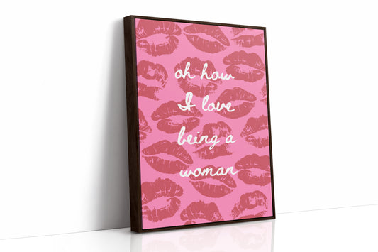 Pink Kisses Paint Sweet Messages