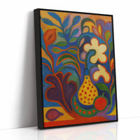 Tropical Garden Sings In Blue