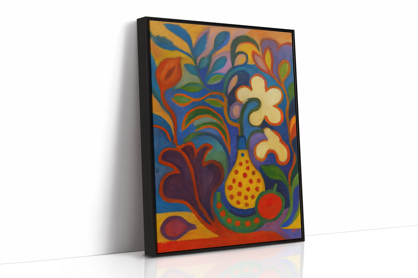 Tropical Garden Sings In Blue