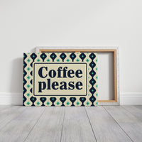 Coffee Please Retro Kitchen Sign