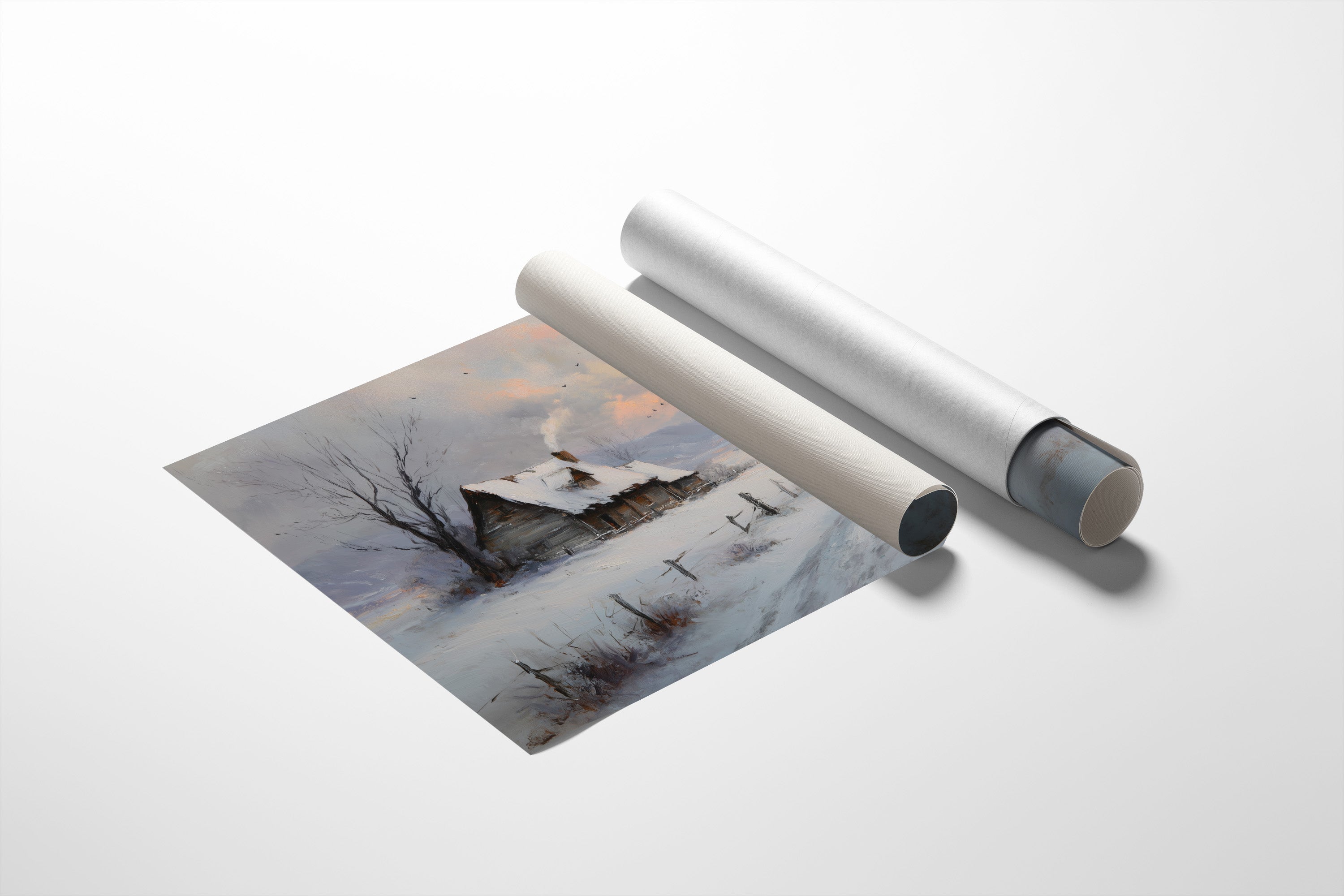 Snow Blankets The Forgotten Farmhouse