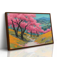 Cherry Blossoms Paint Mountain Valleys