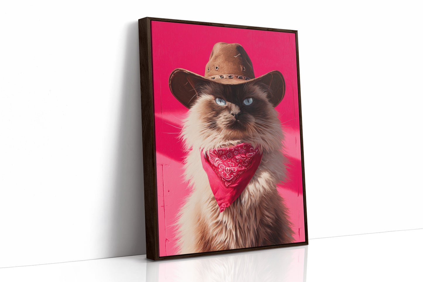 Feline Sheriff Rules Pink Mountains