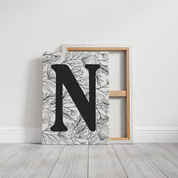 Botanical Letter N Monogram