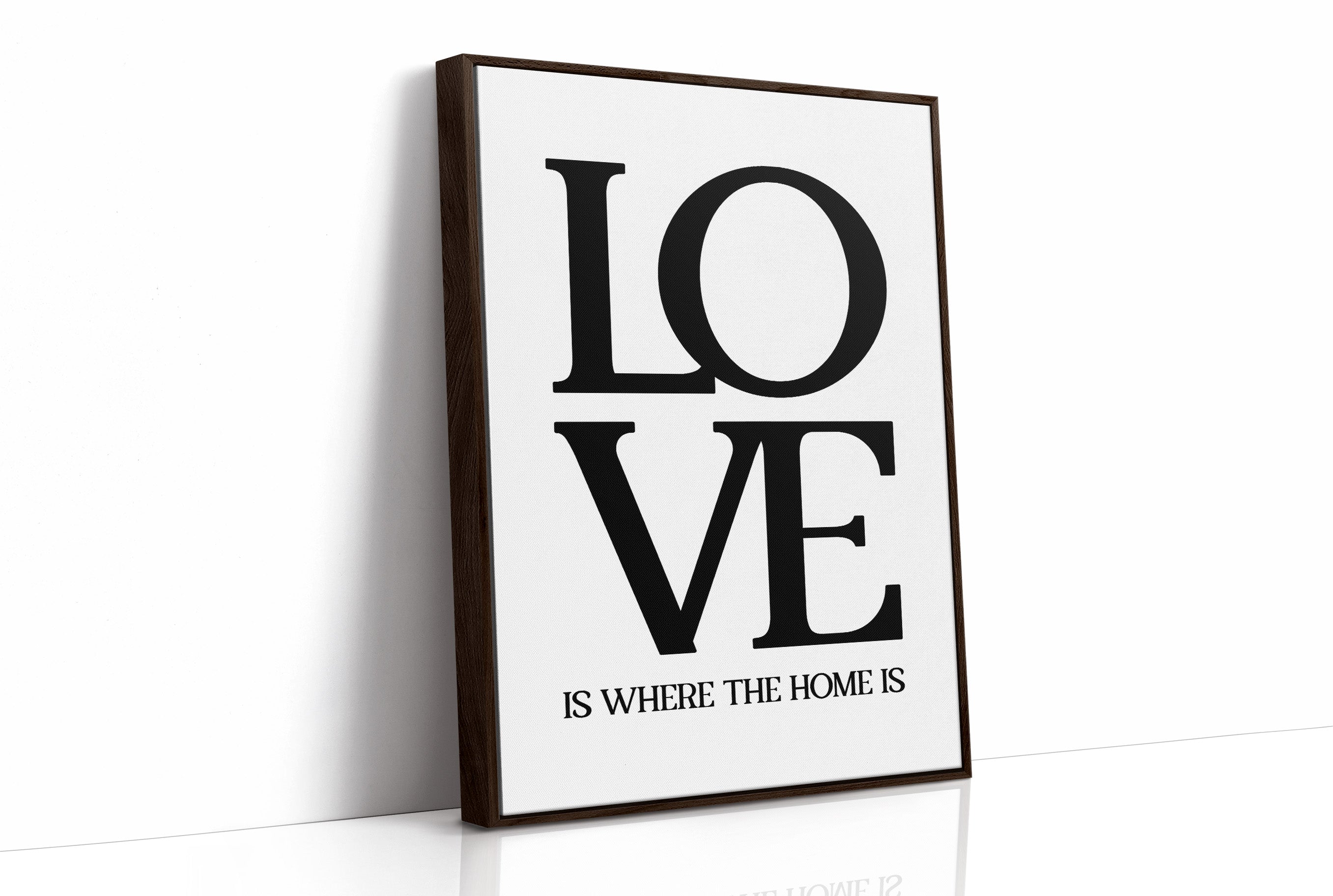 Love Is Where The Home Is Typography Print