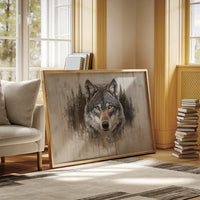 Ancient Forest Holds Wolf's Gaze