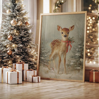 December's Fawn Wears Ruby Ribbons