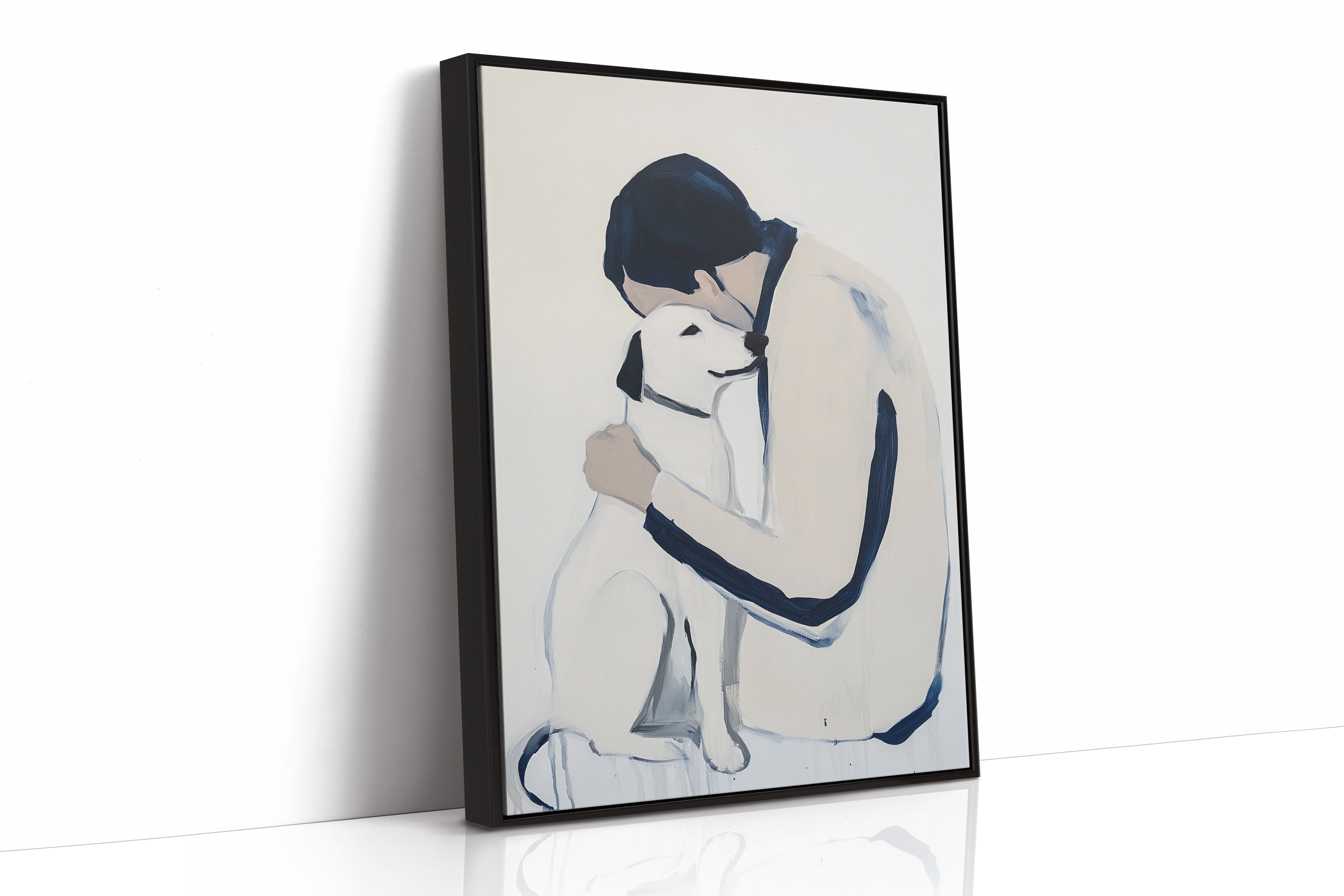 Loyal Hearts In Navy And White