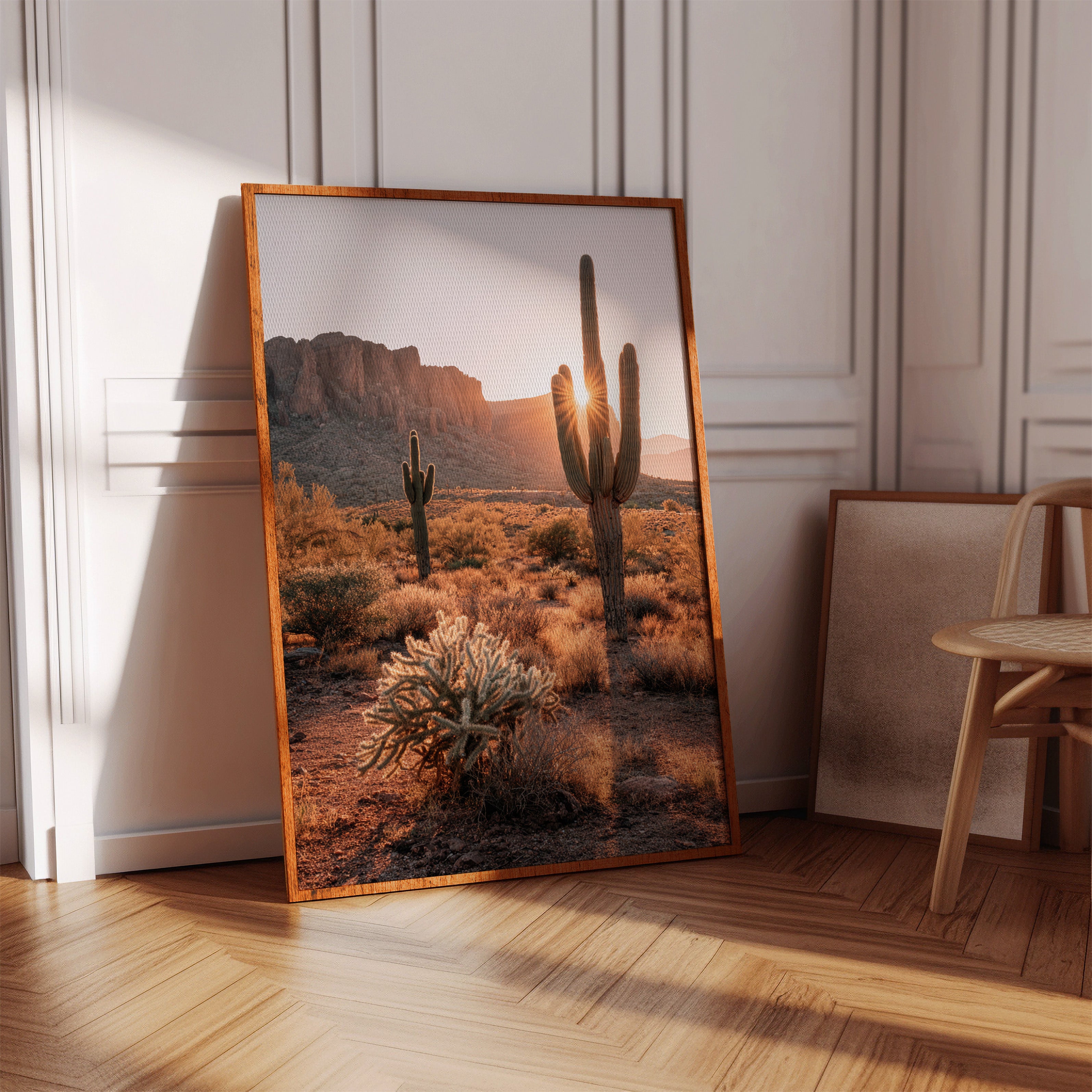 Sunlit Giants in Arid Embrace