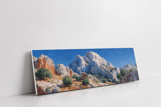 Sunlit Cliffs Beneath Endless Blue