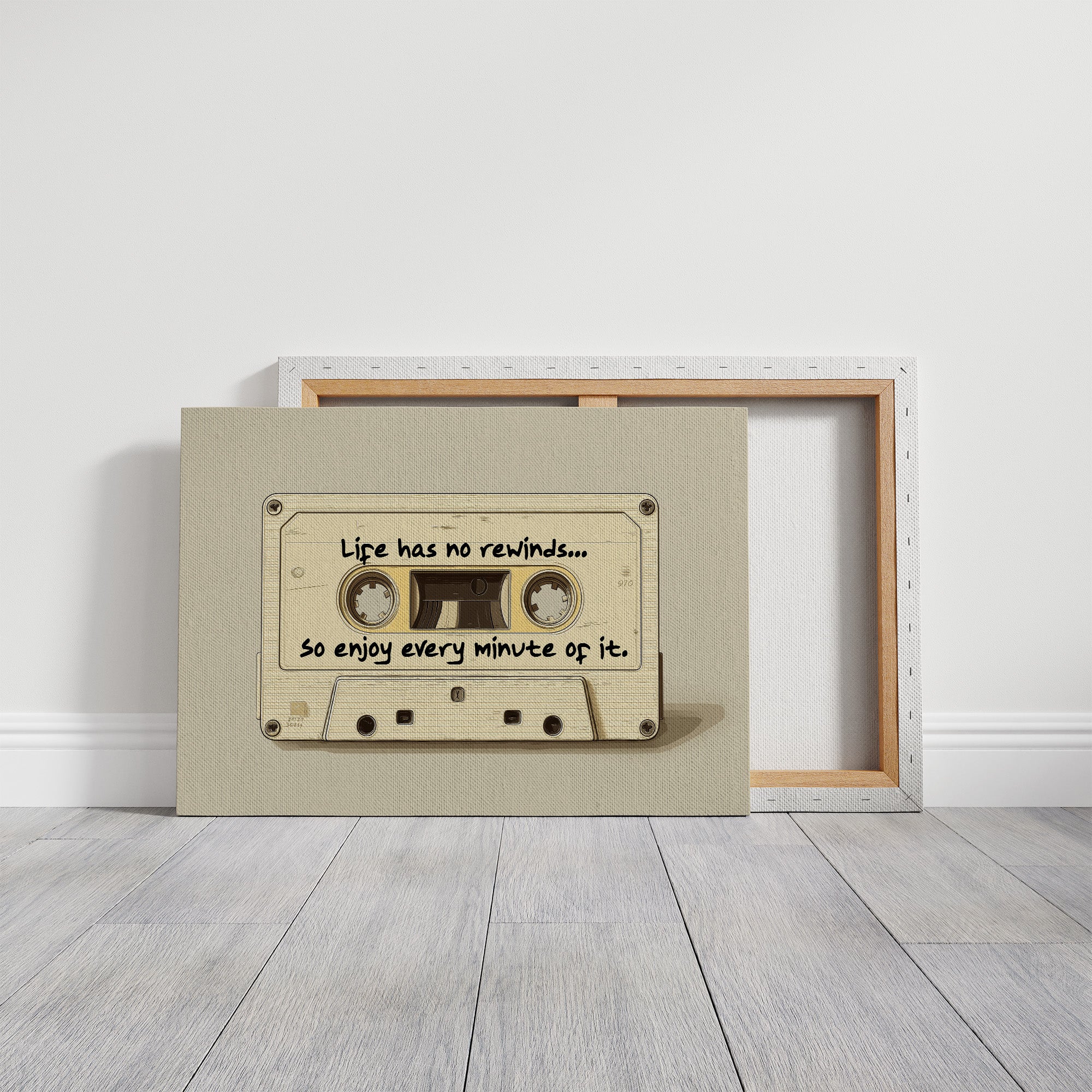 Life Has No Rewinds Retro Cassette