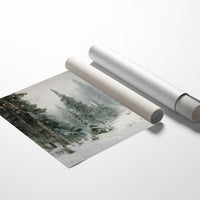 Snow Settles Among Silent Pines