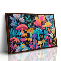 Midnight Garden's Neon Mushroom Ballet