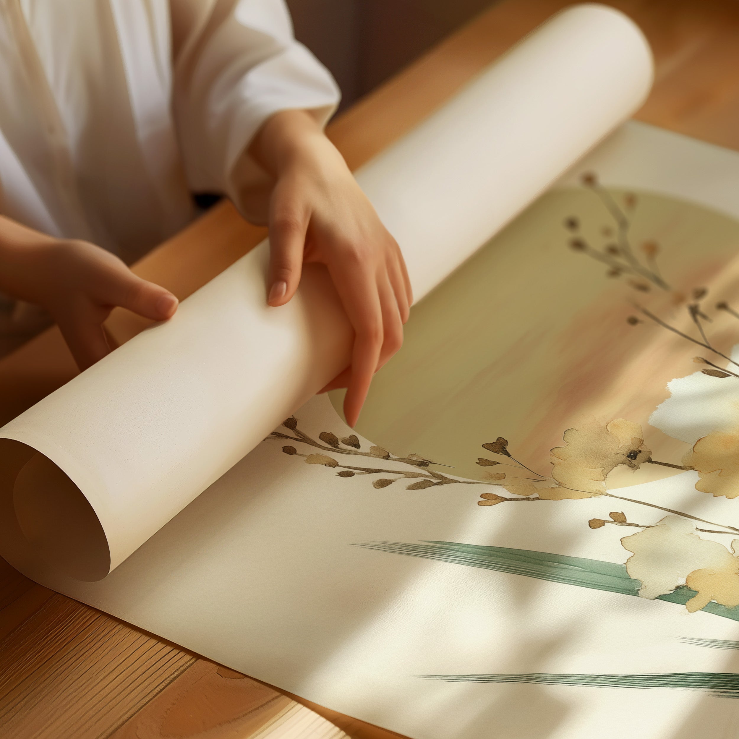 Golden Petals Chase Morning Light