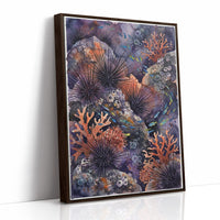 Spined Sentinels: Watercolor Sea Urchin Reef