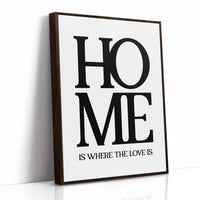 Home Is Where The Love Is Typography Print