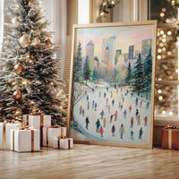 Winter Dancers Beneath City Lights