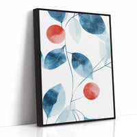 Winter Berries Dance Through Blue Leaves