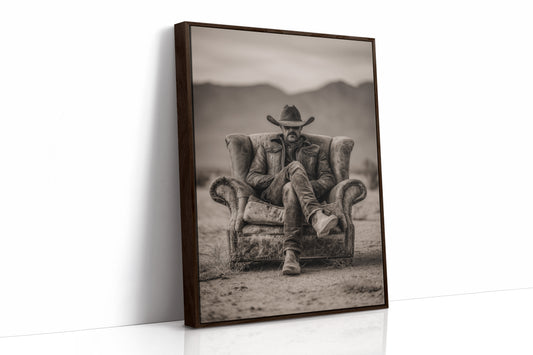 Leather Armchair Holds Desert Solitude
