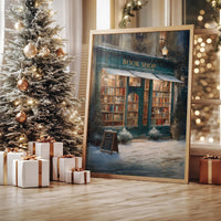 Winter Tales Behind Teal Windows