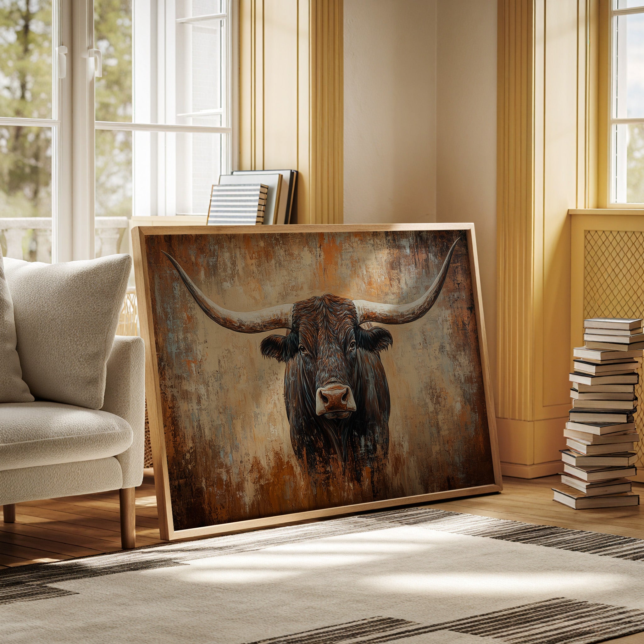 Longhorn Tales In Copper Light