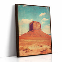 Monument Blaze: Butte Under Western Sky