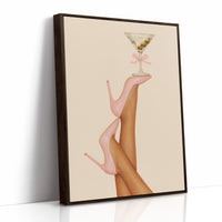 Pink Stilettos Serve Martini Magic