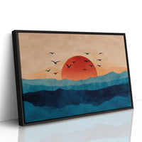 Birds Circle Morning's Coral Rise