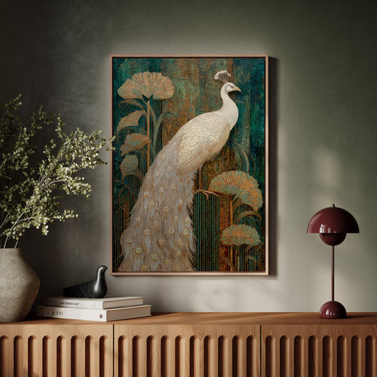 Regal Elegance Amongst Golden Blooms