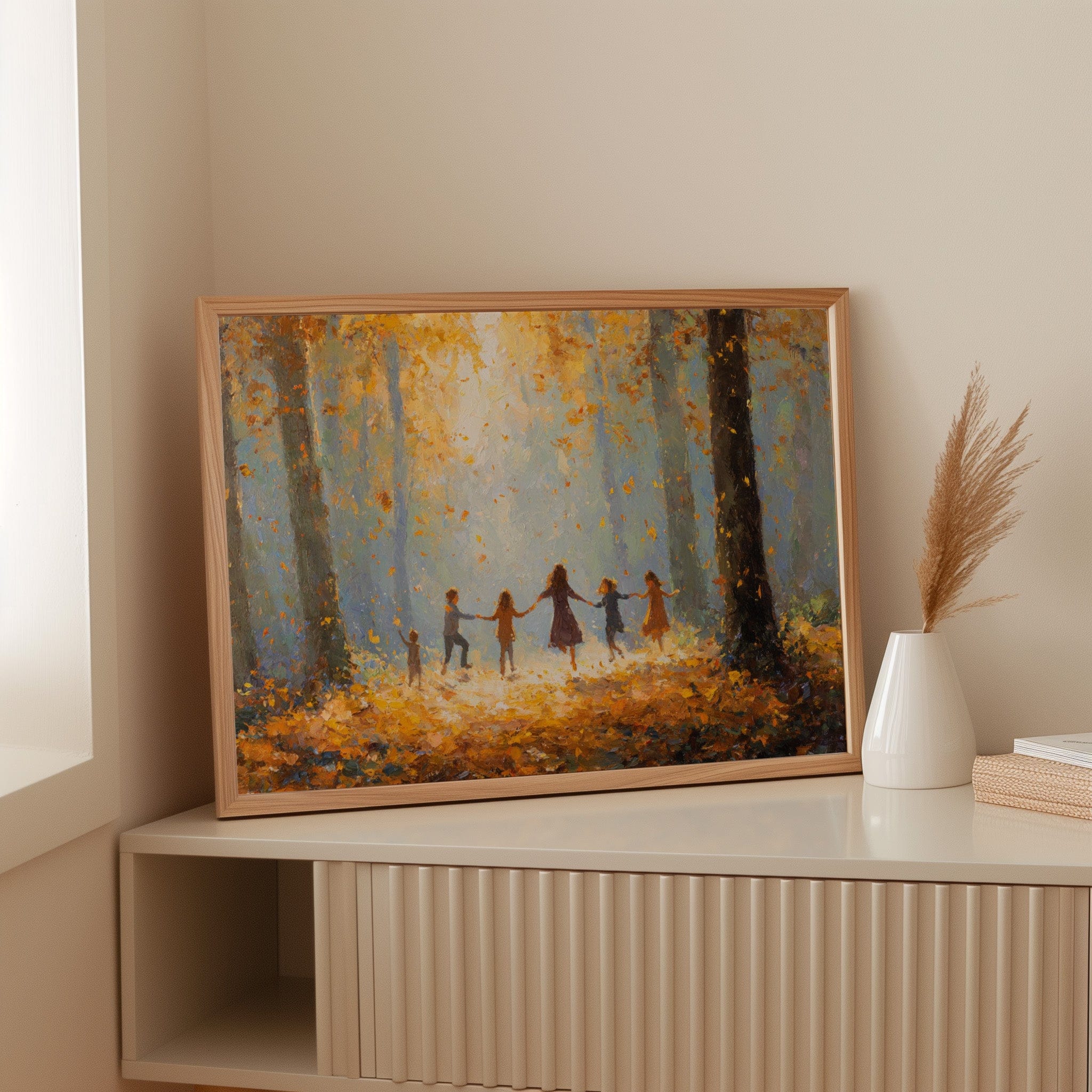 Autumn Light Catches Their Dance