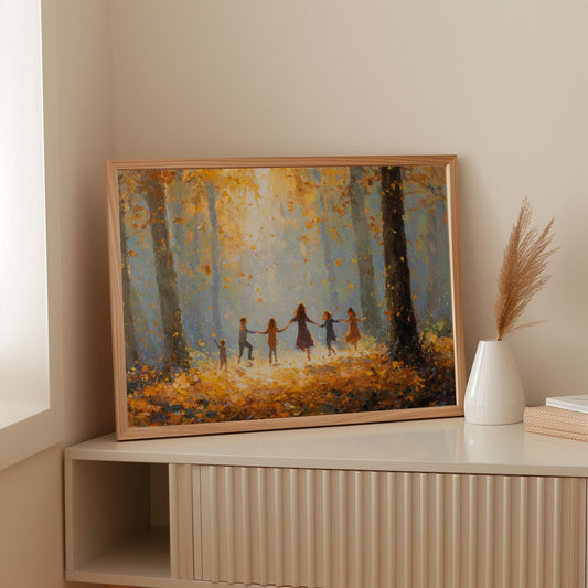 Autumn Light Catches Their Dance