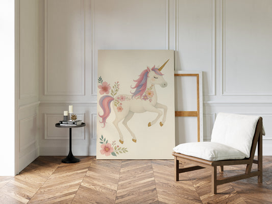 Blossom Mane Unicorn in Dreamy Pastels