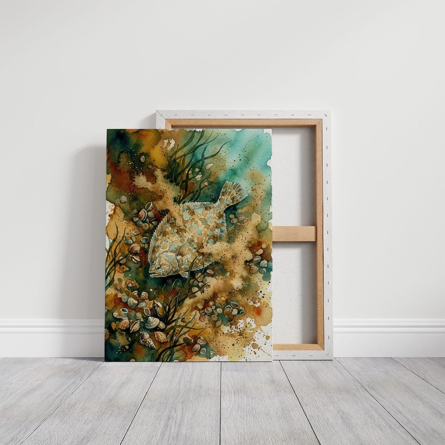 Sandy Camouflage: Watercolor Flounder Study