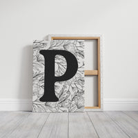 Botanical Letter P Monogram