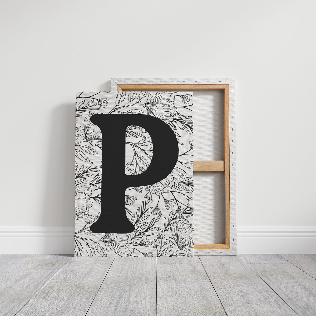 Botanical Letter P Monogram