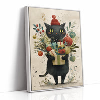Midnight's Gift Bearer: A Festive Feline Tale