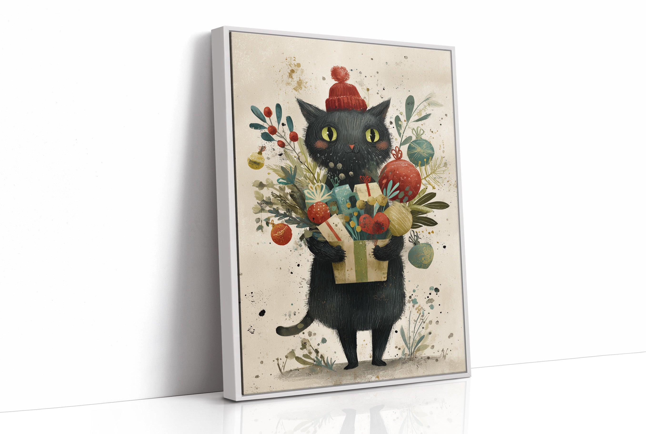 Midnight's Gift Bearer: A Festive Feline Tale