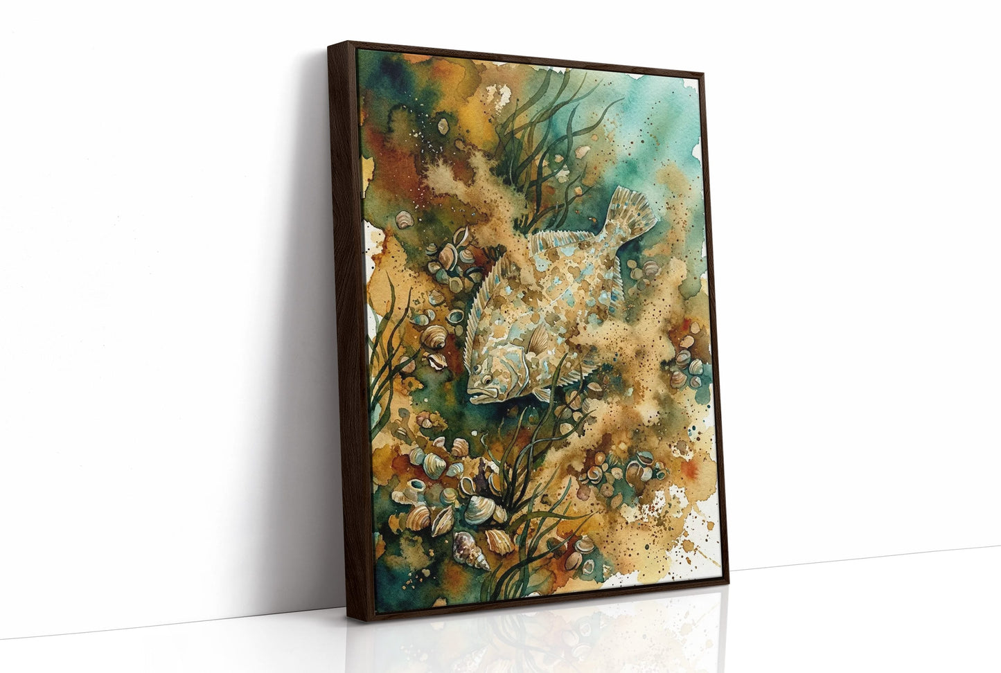 Sandy Camouflage: Watercolor Flounder Study