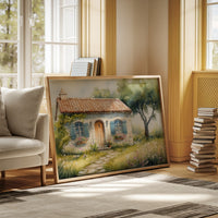 Summer Blooms By Cottage Door