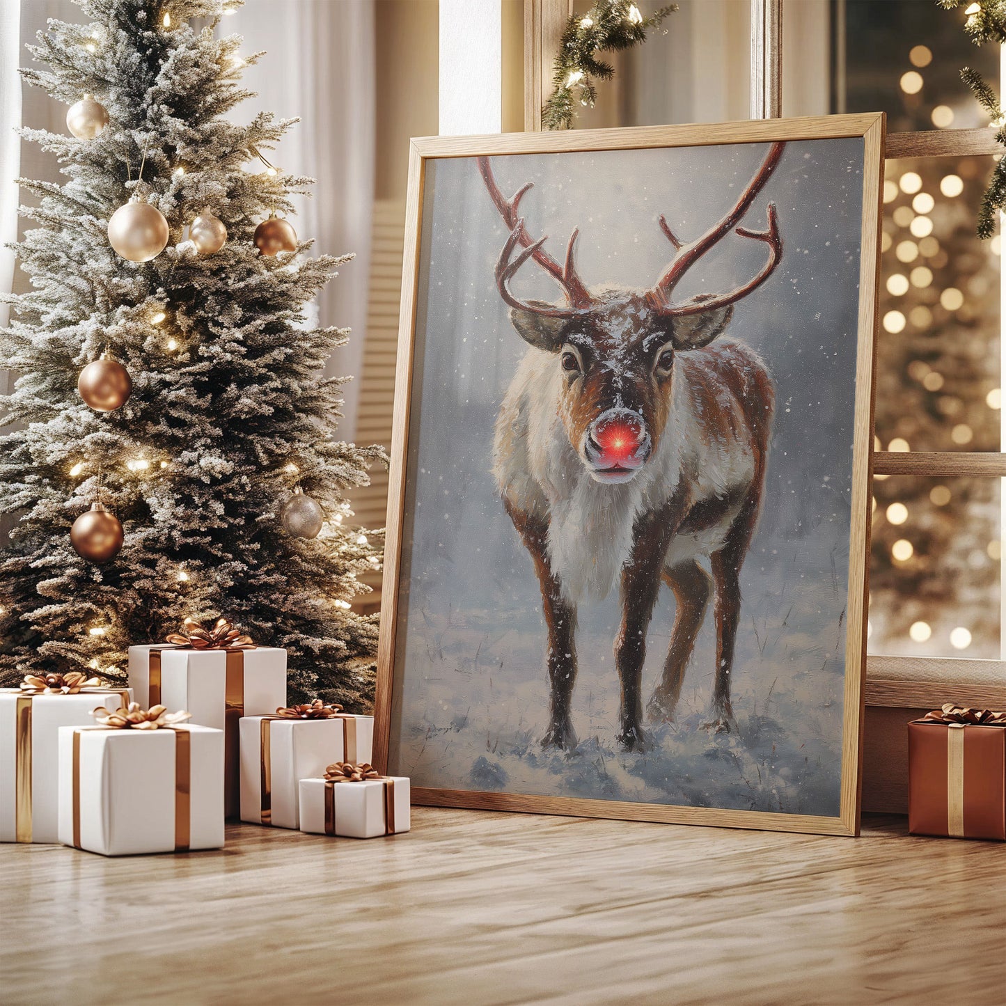 Rudolph Brings December's First Snow