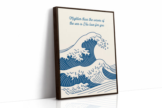 Mightier Than the Waves Ocean Print