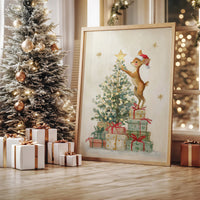 Fawn Reaches For Holiday Stars